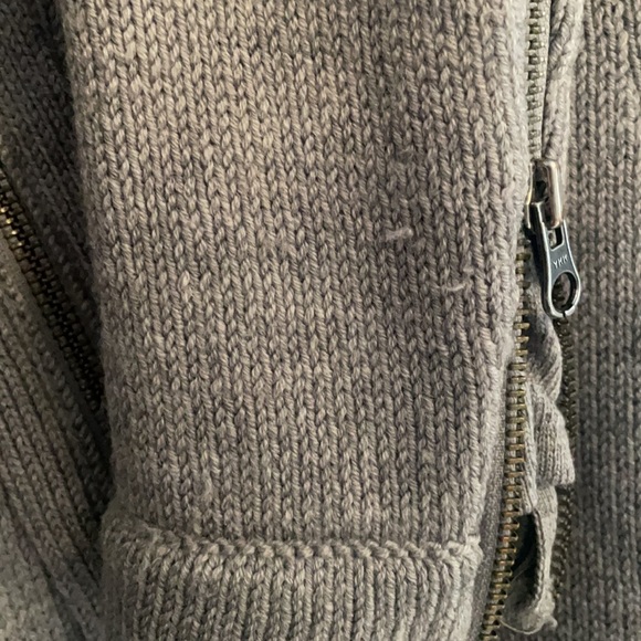 BCBG Wool Sweater asymmetrical zip small - Picture 5 of 9